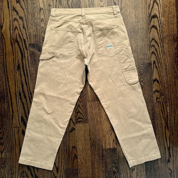 Levi Strauss Signature Carpenter Pants Khaki Utility Workwear W34 L30‎ - Picture 2 of 8